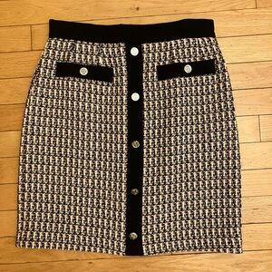 Maje Jivi Tweed Pencil Skirt Mini Made in France Size S (38)